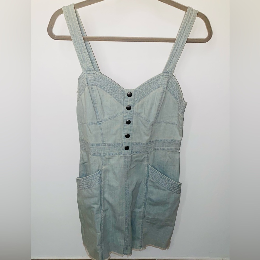 Express - Light Wash Denim Mini Dress